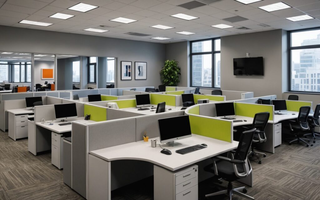 clean office with flat screen tv wall scaled.jpg